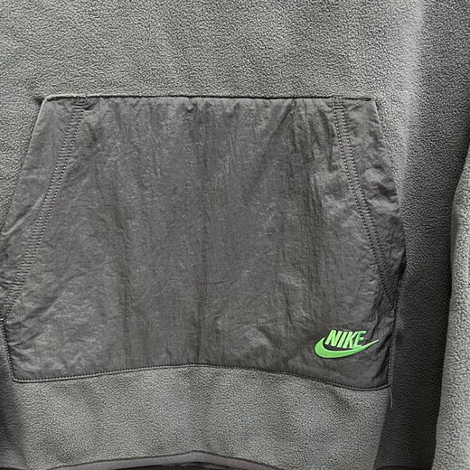 耐克（NIKE）卫衣外套男士秋冬款摇粒绒运动服保暖休闲圆领套头衫上衣 DD4855-068灰色 2XL