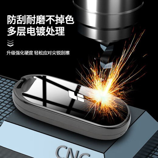 S.CHUANG2024款理想L7钥匙套L8汽车L9扣mega理想one壳L6高档男高级扣壳 L7L8L9专用【镜面合金】激光扣