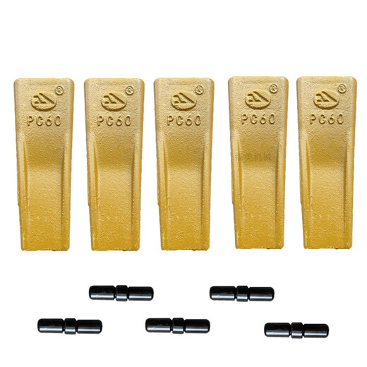 Komatsu PC60 Excavator Shanhe Intelligent SWE Bucket Teeth Yuchai 75 Xinyuan 55/65 Earth Gloss 20X-70-14130 Flat tooth + pin 1