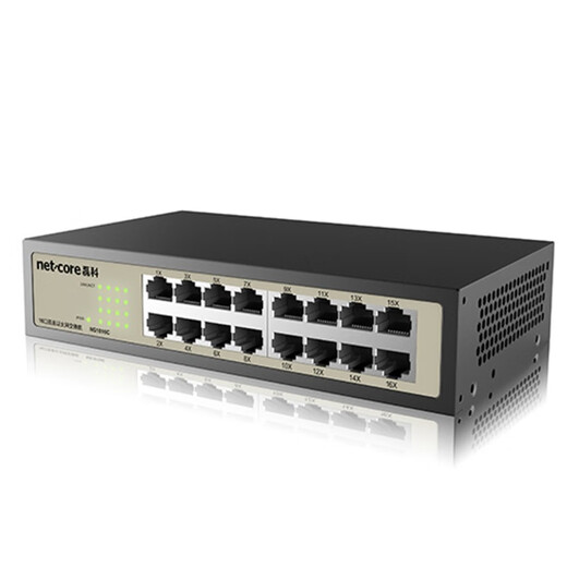NetCore 16 Port 24 Port Gigabit Switch Office Office Office Enterprise Network 13-дюймовый настольный сетевой кабельный коммутатор NS1316C (16 порта Gigabit)