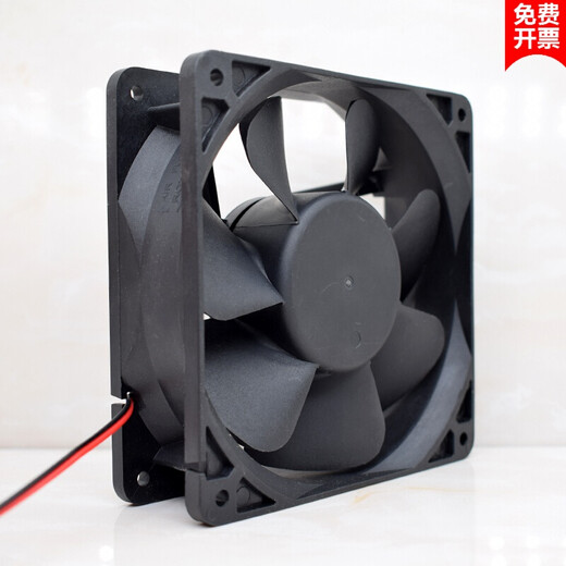 定制LFFAN 12CM/厘米 12038 24V 电焊机变频器双滚珠直流散热风扇风机 两线引线含油轴承