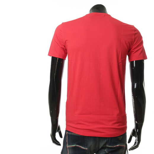 Armani/Axe Color sólido para hombres Camiseta de cuello redondo de manga corta simple