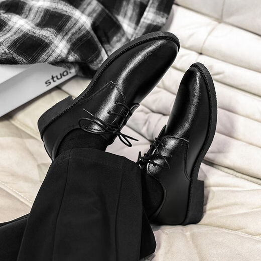 Zapatos de cuero foninou para hombres usuarios para hombres jóvenes trabajos de negocios casuales zapatos de trabajo de estilo británico