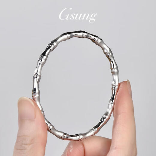 GsunG platinum bracelet for women PT950 bamboo new platinum bracelet for women high fashion bracelet PT950 bracelet about 16 grams customized