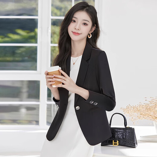 Troman white suit jacket for women in spring and autumn, high-end professional wear, women's temperament, commuter OL casual small suit top