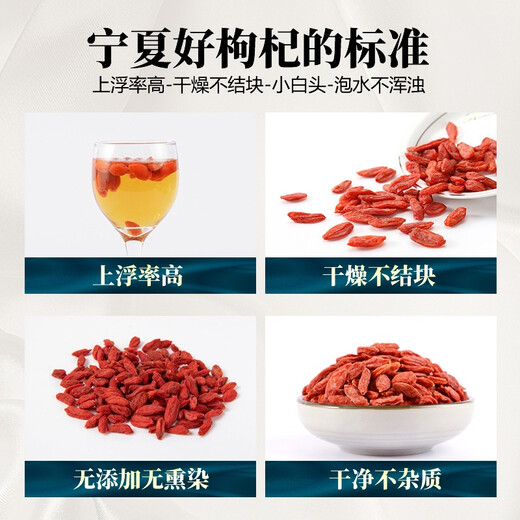 Authentic Ningxia first-crop wolfberry 500g first-crop dried wolfberry large particles wolfberry king soaked in water to drink tea and wine raw materials large fruit [one Jin [Jin is equal to 0.5 kg]]