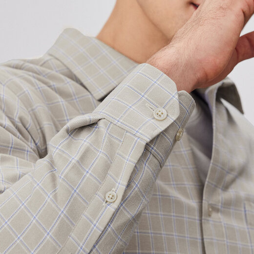 Shanshan high-density velvet long-sleeved shirt for men in autumn and winter, thickened, warm and skin-friendly, business casual plaid shirt