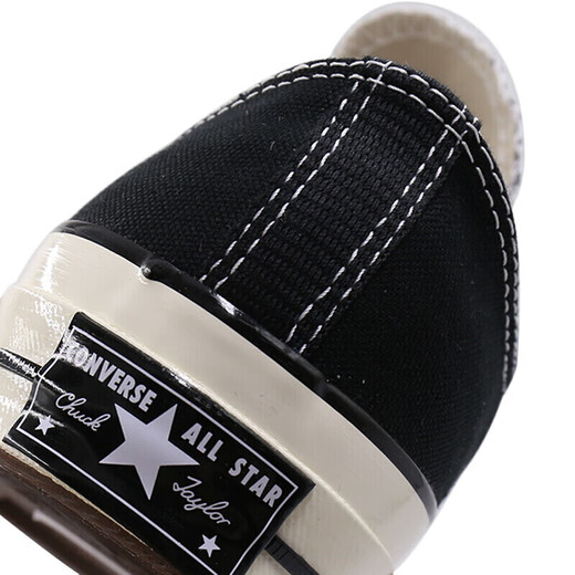 匡威（Converse）帆布鞋男  1970s三星标 运动休闲鞋子 黑色板鞋女 162058 35