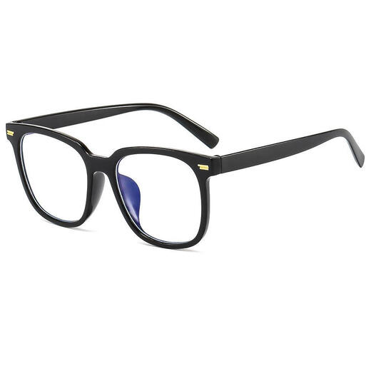 Luxury Bird 219 Gafas de luz anti-Blue, marco negro brillante, cara desnuda, versión coreana, estilo INS, teléfono móvil no dimensional, gafas a prueba de radiación de la computadora