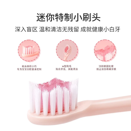 Bayer K7 children's electric toothbrush, sonic vibration charging, soft bristles, special care for children, special pressure sensor, 3-6-12 years old, for children and students, pink