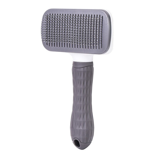 Qi Oh Cat Comb Cat Hair Remover Combing Brush Dog Comb Pet Hair Removal Supplies Cleaner Needle Comb Cat Hair Comb Sky Blue (One-Click Hair Removal)
