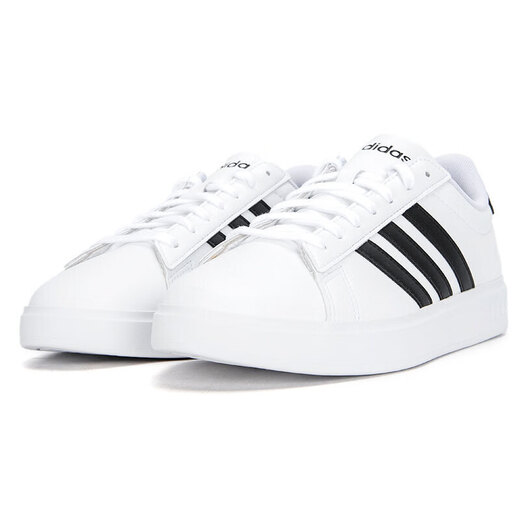 阿迪达斯 （adidas）新款板鞋男鞋2025夏季时尚轻便舒适低帮缓震透气运动鞋休闲 GW9195白色 40