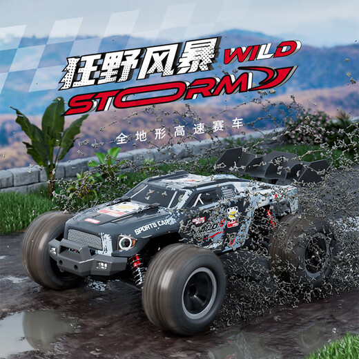 SODEEP children's toys boys rc remote control car tank sensing can launch off-road stunt deformation racing birthday gift high speed drift car/brushless motor-red