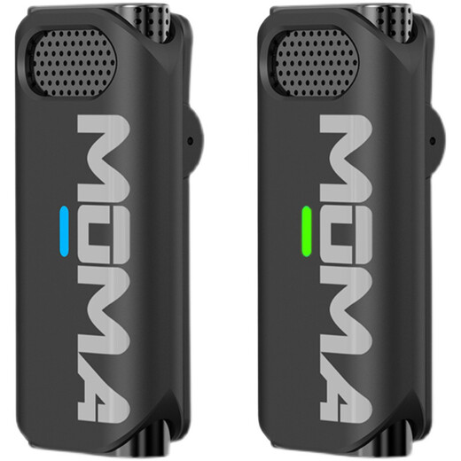 MOMA Lark M1 second-generation wireless microphone Little Bee one-to-two cameras Android and Apple phones Lark M2 lavalier style radio microphone for outdoor live broadcast with one button down 3.5 to camera/sound card 3.5mm port cable