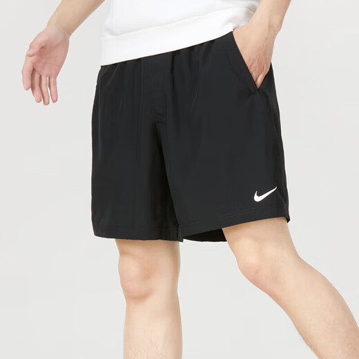 耐克（NIKE）男裤夏季新款运动裤户外休闲篮球短裤轻薄透气健身跑步五分裤 DV9858-010/经典LOGO/商家力荐 L (175/92A)