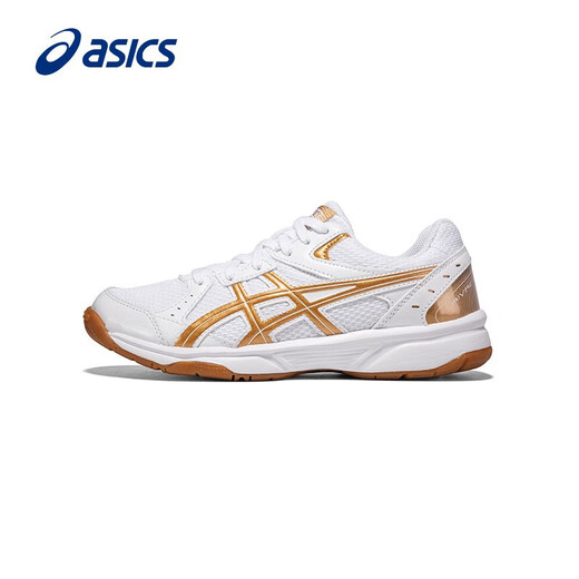 Asics ASICS badminton shoes men's shoes spring new sports shoes volleyball shoes professional table tennis training shoes white/gold A034 41.5