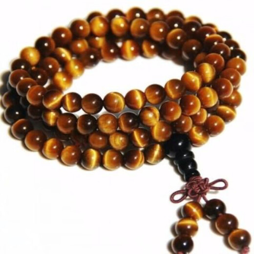 Sanskrit new natural yellow tiger eye stone 108 beads bracelet multi-circle for men and women 2016 new natural yellow tiger eye stone 108 beads