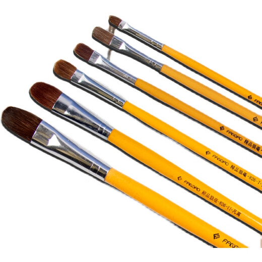 
Van Gogh 826 Water Chalk Art Student Acrylic Brush Wolf Hair Oil Brush Student Pigment Color Pen 6 Single Numbers (1 3 5 7 9 11) School Sister