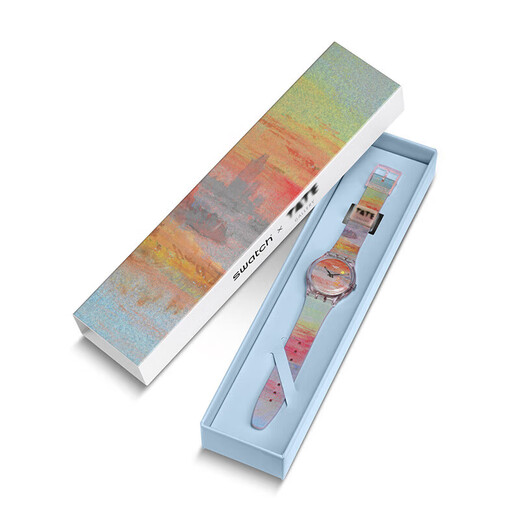 Swatch Swiss Watch Scarlet Sunset Color Changing Dopamine New Year Gift Fashion Quartz Watch SO28Z700