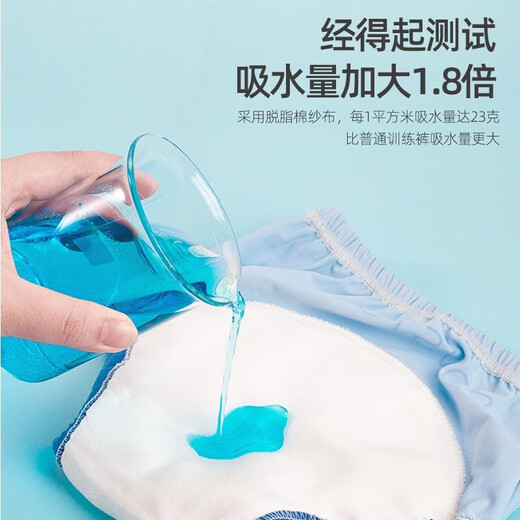 贝优先婴儿尿布纯棉男女宝宝可洗训练裤锻炼如厕新生儿纱布内裤戒尿不湿 菲洛克+独角兽( 2条装 ) 100*43cm（适合6-18个月）