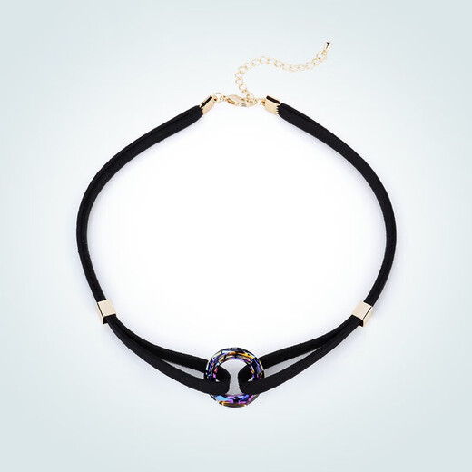 Farcoko brand necklace women's circle choker choker clavicle chain collar fashion jewelry birthday gift for girlfriend and wife colorful blue