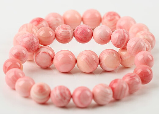 ECK Natural Deep Sea Queen Shell Rouge Snail 8mm Buddha Rosary Beads Bracelet Necklace Peach Blossom Couple Gift