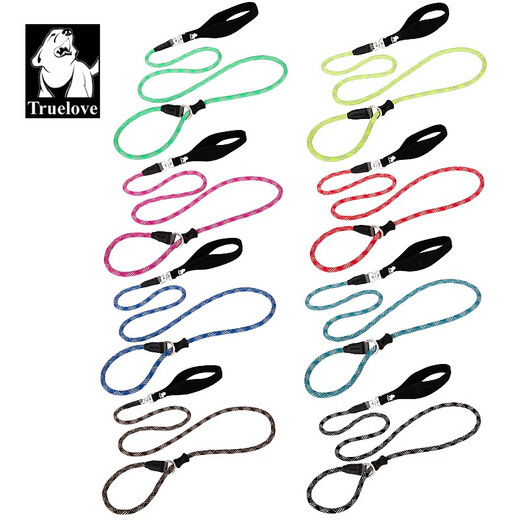 
TRUELOVE Dog Traction P-leash Small Medium Large Dog Golden Retriever Border Collar Husky Labrador Dog Chain TLL2575 Yuemeihong M Size