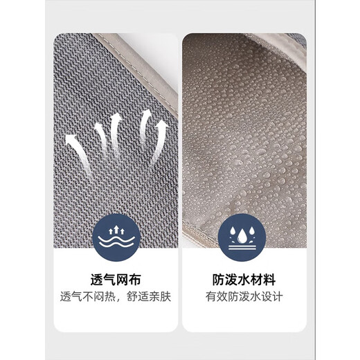 筏芯防盗包贴身腰包出国旅游运动欧洲男隐形薄款护照包防偷钱包男女U 卡其色隐形 贴身 防盗