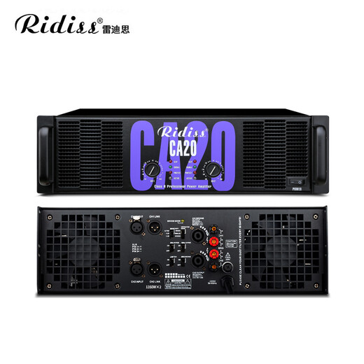 Ridiss professional power amplifier CA series dual-channel high-power professional audio stage sound performance engineering home KTV pure power amplifier CA6 650W*2