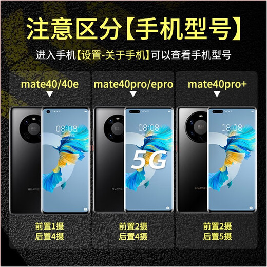 Demany Daymony Demany Huawei Mate40Pro Case de teléfonos móviles Mate40e Flap magnética de cuero Cubierta protectora + Serie NUEVA 40RS Porsche Alti-Fall Black (Modelo de stent magnético de cuero) + Película Huawei Mate40Pro/40EPRO