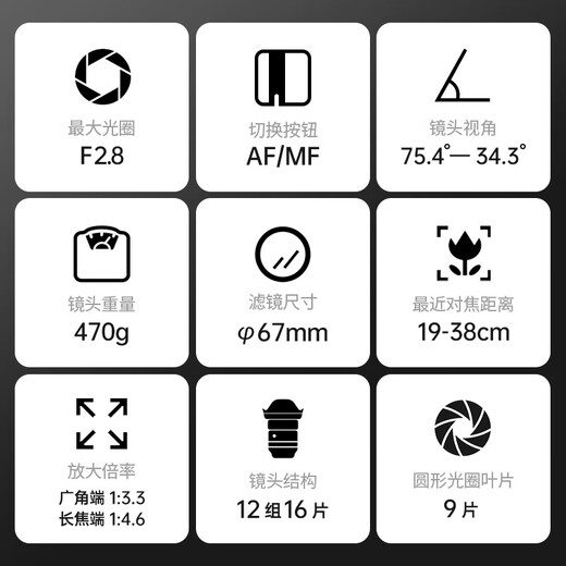 Sigma (SIGMA) 28-70mm F2.8 DG DN Full-frame zoom lens Constant large aperture standard zoom E-port 12-period interest-free (repayment without pressure)