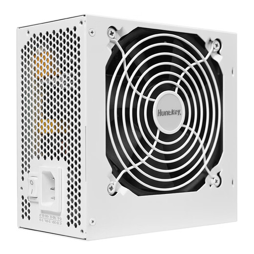 Huntkey WDK series gold medal power supply desktop computer power supply rated 650W/750W/850W gaming computer host power supply (wide voltage/PCIE5.0 interface) module version WD650K-650W white (full voltage design) gold medal