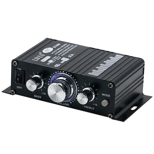 
LDZS new mini mini pure amplifier home computer audio 2.0 channel high-fidelity with Bluetooth amplifier set speaker BT888 (no Bluetooth model)
