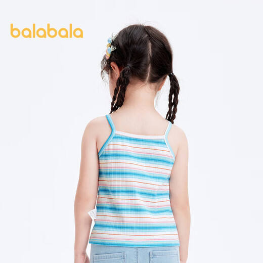 BALABALA Kinderkleidung Girls Vest Summer Striped Suspender [Haichang Ocean Park Series] 20122412004