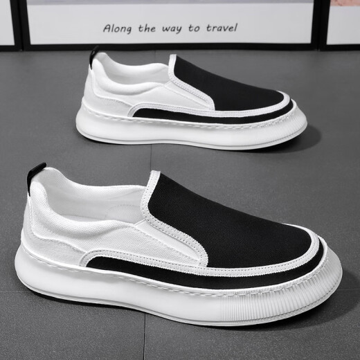 Dibofei Zapatos de tela Old Beijing Zapatos para hombres Spring and Summer Flowly Ultra-Light grueso Suela de moda