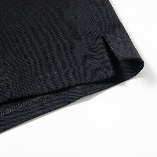 Camiseta de algodón de algodón de algodón de Limeng (Limeng) para hombres y mujeres, la misma solapa de algodón de color sólido, camisa t-manga T moderna xl