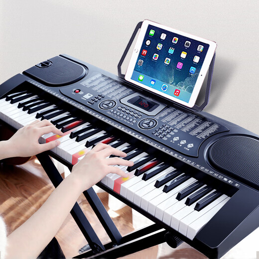 Meike (MEIRKERGR)MK-8618 Intelligent Edition 61-key multi-function intelligent teaching electronic piano children's beginner musical instruments Connecting headphones, microphones, mobile phone pad