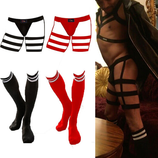 Jiangzhong livraison privée sous-vêtements pour hommes string SM une pièce collants de bondage GAY bar gay disco pantalon de bondage noir sexy taille unique
