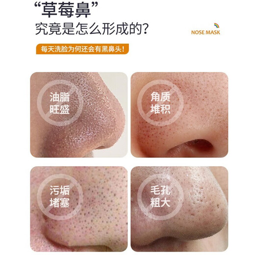 JILINSHA (JILINSHA) Blackhead Removal and Clear Skin Care Nasal Mask Patch Moisturizing Nasal Mask Patch Students and Women One Box Five Tablets