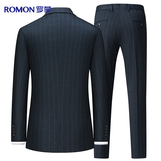 Romon suit men's four seasons slim professional formal wear stretch suit business workwear wedding dress men's clothing