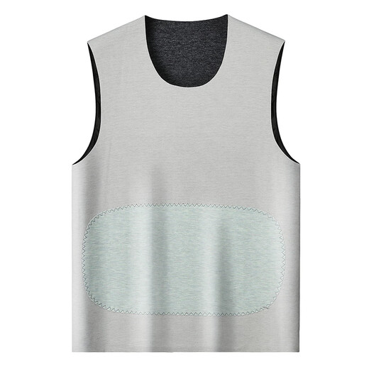 Scarecrow 2024 Men's Belly Protective Warm Vest Plus Size Sleeveless Bottoming Light Luxury Men's Soft Skin Friendly Fat Vest Navy Blue 2XL