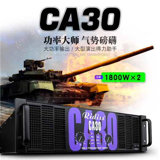 Ridiss professional power amplifier CA series dual-channel high-power professional audio stage sound performance engineering home KTV pure power amplifier CA6 650W*2