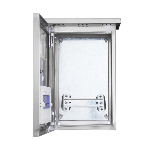 Roots indoor and outdoor stainless steel meter box surface-mounted single-phase prepaid plug-in card transparent box for household use 304 can be customized Outdoor single-family meter box 400 250 100
