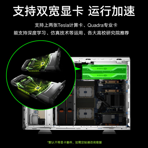 
Dell PowerEdge T550 Tower Server Host DeepSeek Local Deployment of Virtualized GPU Workstation Computer Host 2 Silver Medals 4310 (24 cores 2.1GHz) 32G丨5*2.4T 10K SAS丨H755
