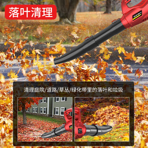 Delis high-power blower lithium-electric charging industrial storm gun electric hair dryer soot blower blower blowing leaves dust removal flame DS charging storm 688VF one electricity and one charge