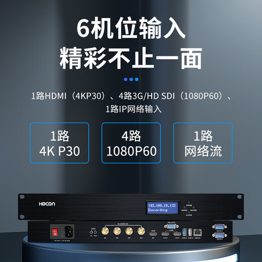 HDCON 4K high-definition interactive recording and broadcasting equipment RE8650T-8T recording on-demand live broadcast guide storage recording and broadcasting host 6 cameras