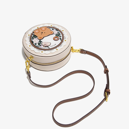 Bolso de mujer inteligente / ketch ck nuevo estilo 2023 bolso de hombro retro bolso cruzado de cuerpo de cuerpo alto regalo de cumpleaños redondo de gama alta para novia beige blanco