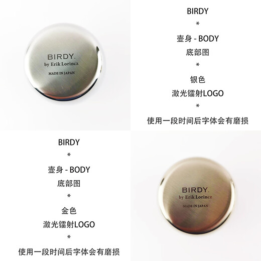 MPPMCK Japanese original imported quality BIRDY stainless steel shaker shaker three-stage shaker-350500 ml.L accessories-filter-350.ml.-Damage purchase