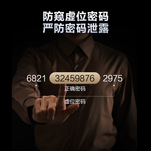 海尔（Haier）智能门锁指纹锁指纹密码锁全自动开关锁电子门锁HFD-P30SE-CA