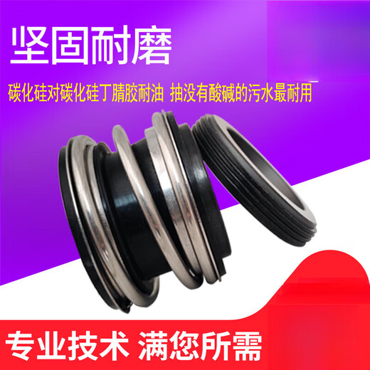 XMSJ管道泵水泵配件机械密封件轴封双面碳化硅10915/18/20/25/30120 白色 10975双面碳化硅